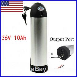 36V 10Ah Silver Lithium E-Bike Bottle Battery Waterproof for Electric Bicycle