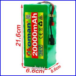 36V 20Ah Lithium Ion Pack Ebike Battery for 500W Electric Bicycle Motor