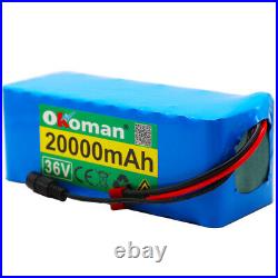 36V 20Ah Lithium li-ion Battery Pack 1000W ebike Bicycle E Bike Electric charger