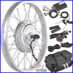 36V 750W 20 Front Wheel Electric Bicycle eBike Motor Conversion Kit Fat Tire