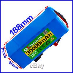 36V battery 30Ah battery pack 500W high power battery Ebike electric bicycle BMS