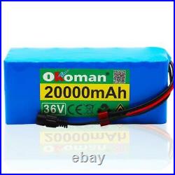 36v 20ah E-bike Li-ion Battery Volt Rechargeable Bicycle 500w Electric+charger
