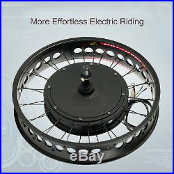 48V 1000W 20 Fat Tire Front Wheel Electric Bicycle E-bike Kit Conversion Motor