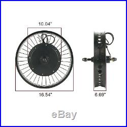 48V 1000W 20 Fat Tire with LCD Electric Bicycle E-bike Kit Conversion Front Wheel