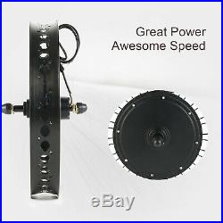 48V 1000W 20 Fat Tire with LCD Electric Bicycle E-bike Kit Conversion Front Wheel