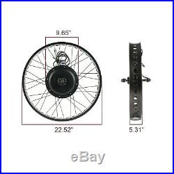 48V 1000W 26 Fat Tire Rear Wheel Electric Bicycle E-bike Kit Conversion Motor