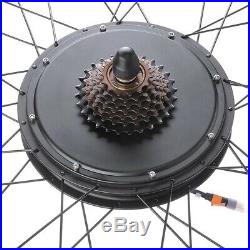 48V 1000W 26 Rear Wheel Electric Bicycle LCD Display Motor Kit EBike Conversion
