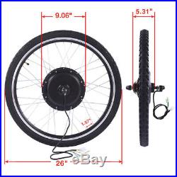 48V 1000W Electric Bicycle Cycle E Bike 26 Rear Wheel Conversion Kit Hub Motor
