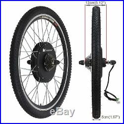48V 1000W Electric Bicycle EBike Rear Cycling Wheel Conversion Kit Hub Motor