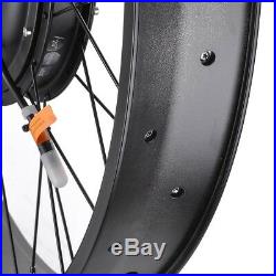 48V 1000W Front Fat Tire Electric Bike eBike Conversion Kit 26/3 1/4 Width Rim