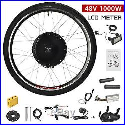 48V 1000W Front Wheel Electric Bicycle E-Bike Conversion Kit Motor Cycling withLCD