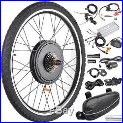 48V 1000W Rear Wheel Electric Bicycle E-Bike Conversion Kit Cycling Motor with LCD
