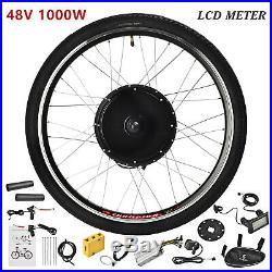 48V 1000W Rear Wheel Electric Bicycle E-Bike Kit Conversion Motor Cycling withLCD