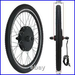 48V 1000With1500W Electric Bicycle EBike 26 Front/Rear Wheel Motor Conversion Kit