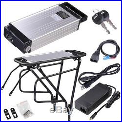 48V 14.5Ah Lithium Battery Li-ion Rear Rack with Charger Electric Bicycle E-Bike