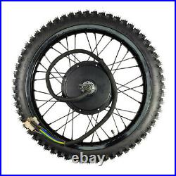 48V 1500W Bicycle Ebike Conversion Kit 21'' Motorcycle Rim Rear Wheel 26''x3.0