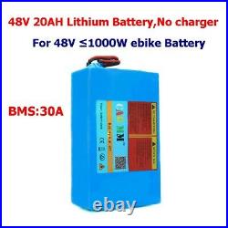 48V 20AH Lithium Li-ion Battery Pack 1200W Motor EBike E-Bike Electric Scooter