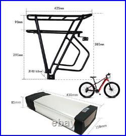 48V 20Ah Rear Rack Lithium ion Ebike Battery with Rack Charger for 1500W Motor