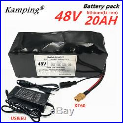 48V 20ah e-bike Lithium ion Battery with Charger, for 1000w Electric Bike + XT60