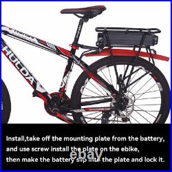 48V 52V 36V 15Ah Rear Rack Lithium Ebike E bike Battery Electric Bike battery