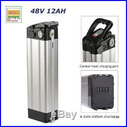 48V Electric Bicycle Battery Pack 12Ah 350W Silver Fish E-bike Lithium with BMS