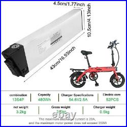 48V Folding Electric Bicycle Ebike Battery 10AH for Samebike BEZIOR KAISDA Ebike