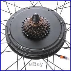 48V1000W 26 Rear Wheel Electric Bicycle LCD Display Motor Kit E-Bike Conversion