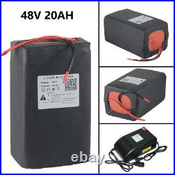 48v 20Ah LiFePO4 Lithium Ebike Battery Pack For 1000W Electric Bike+Charger+BMS