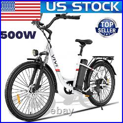 500W 26 Electric Bike Commuting Bicycle 48V Removeable Li Battery City Ebike##