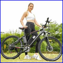 500W 26-Electric Bike Mountain Bicycle Adults Commuter Ebike 48V-&2022-SALE-US