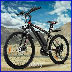 500W-26-Electric Bike Mountain Bicycle Adults Commuter Ebike 48V&21Speed-U=