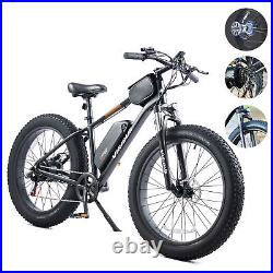 500W 26 Electric Mountain Bike Bicycle City eBike Fat Tire 48V/13Ah Beach Snow