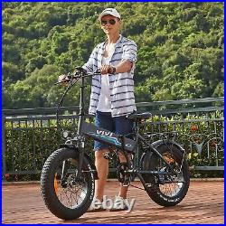 500W 48V 20''Fat Tire Mountain Beach eBike City Folding Electric Bicycle NEW