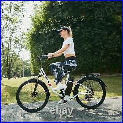 500W 48V Electric Bike 26 Commuting Bicycle 7Speed Adults City eBike 22mph VIVI