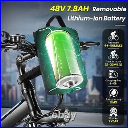 500W 48V Electric Folding Bike 26'' Mountain Bicycle for Men&Women Cruiser eBike