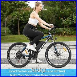 500W Electric Bike 21Speed Mountain Bicycle Adults 26Commuting Ebike 22mph^VIVI
