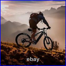 500W Electric Bike 27.5 48V Mountain Bicycle 9-Speed City EBike eMTB Matt Black