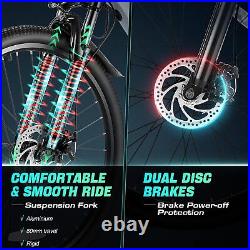 500W Electric Bike Mountain Bicycle 26'' Ebike with Removable Li-Battery Adult