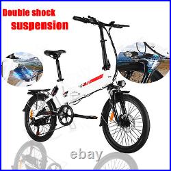 500W Electric Bike for Adult 20/26'' Commuter Ebike 25MPH City Mountain Bicycle