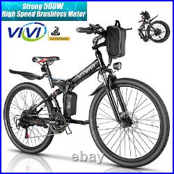 500W Electric Bike for Sale, 26'' Mountain Commuting Bicycle Ebike for AdultsUS