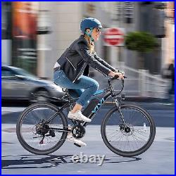 500W Electric Mountain Bike 26inch EBike 22MPH 21-Speed Bicycle with Li-battery@