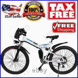 500W Folding Electric Bike 26 Mountain Bicycle withLi Battery Commuting Ebike USA