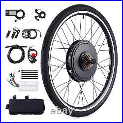 500W eBike Conversion Kit 26 Inch Rear Wheel Electric Bike DIY LCD PAS 25mph