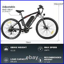 500W27.5''\Electric Mountain Bicycle Bike, Ebike&Removeable Li-Battery-21Speed