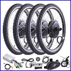 500With1000W 26 Front/Rear Wheel Electric Bicycle Motor Kit E-Bike Conversion Kit