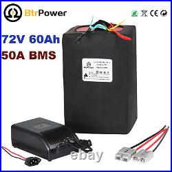 72V 60Ah Lithium ion Rechargable Battery Pack For 3500W Electric Bicycle Ebike