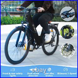 750W Ebike 26 Electric Bike Bicycle CommuterTire Mountain E-Bike Adults + Lock