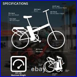 750W Folding Electric Bicycle Ebike 20 4.0 Fat Tire 48V 13AH Emtb Fatbike Green