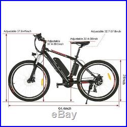 ANCHEER 26 Electric Bike Mountain Bicycle EBike 12.5Ah Lithium-Ion Battery, 500W