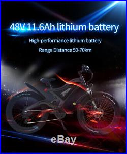 AOSTIRMOTOR Electric Mountain Bicycle 48 v 750W 264.0 Battery Powered E-Bike